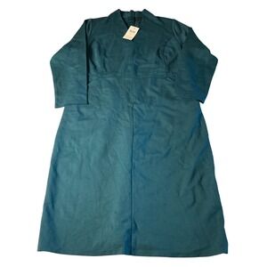 J Jill Wearever Collection Teal Dress Womens Small Career Work